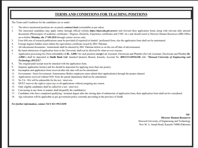 latest Dawood university jobs,latest dawood university jobs 2026,dawood university karachi jobs 2026,apply dawood university jobs online,latest dawood university careers,dawood university jobs,