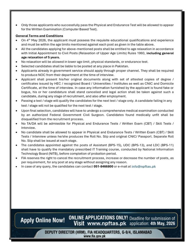 latest fia jobs online,apply federal investigation agency jobs 2026,apply www.npftas.pk jobs 2026,latest fia jobs advertisement 2026,apply fia jobs 2026 online,latest fia gov.pk jobs 2026,fia jobs portal online