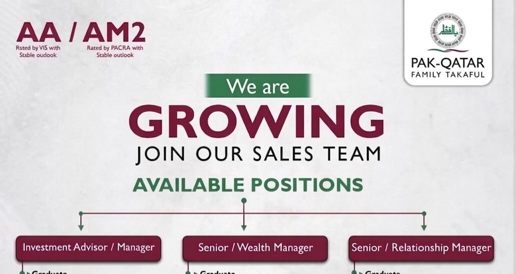 Latest Pak Qatar Family Takaful Jobs 2026 Apply Pak-Qatar Careers Pakistan Latest Pak Qatar Family Takaful Jobs 2026 Apply Pak-Qatar Careers Pakistan
