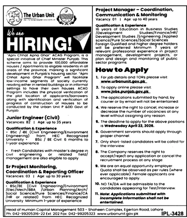 latest urban unit jobs,apply urbat unit jobs online,the urban unit jobs 2026,latest urban unit jobs 2026 advertisement,latest acag jobs 2026,apply the urban unit punjab jobs 2026,