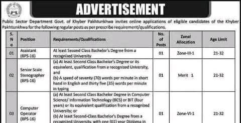 Latest ETEA Jobs 2026 Apply Kpk Govt Jobs in Public Sector Org Online