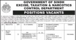 latest excise taxation and narcotics jobs,latest government of sindh excise taxation jobs,excise taxation and narcotics control department jobs 2026,latest excise taxation jobs advertisement,excise taxation and narcotics department jobs advertisement 2026