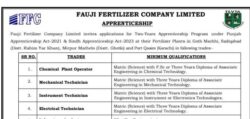 latest ffc apprenticeship program,latest fauji fertilizer company apprenticeship program 2026,apply fauji fertilizer company internships 2026,fauji fertilizer company jobs advertisement 2026,latest ffc internships 2026,