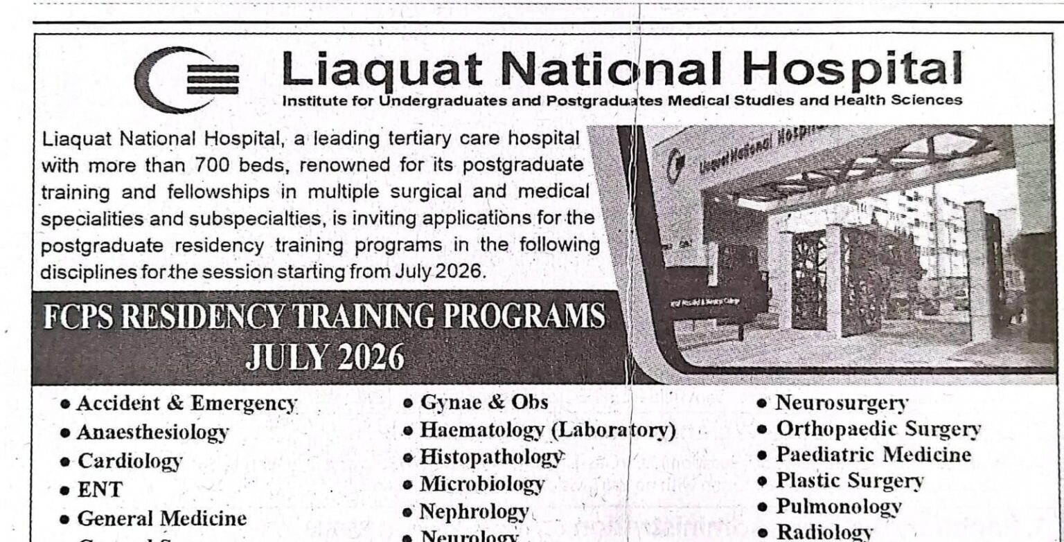 latest liaquat national hospital jobs,latest liaquat hospital jobs advertisement 2026,latest liaquat national hospital karachi jobs 2026,apply lnh.edu.pk jobs 2026,latest laiquat hospital jobs 2026,apply liaquat national hospital jobs 2026
