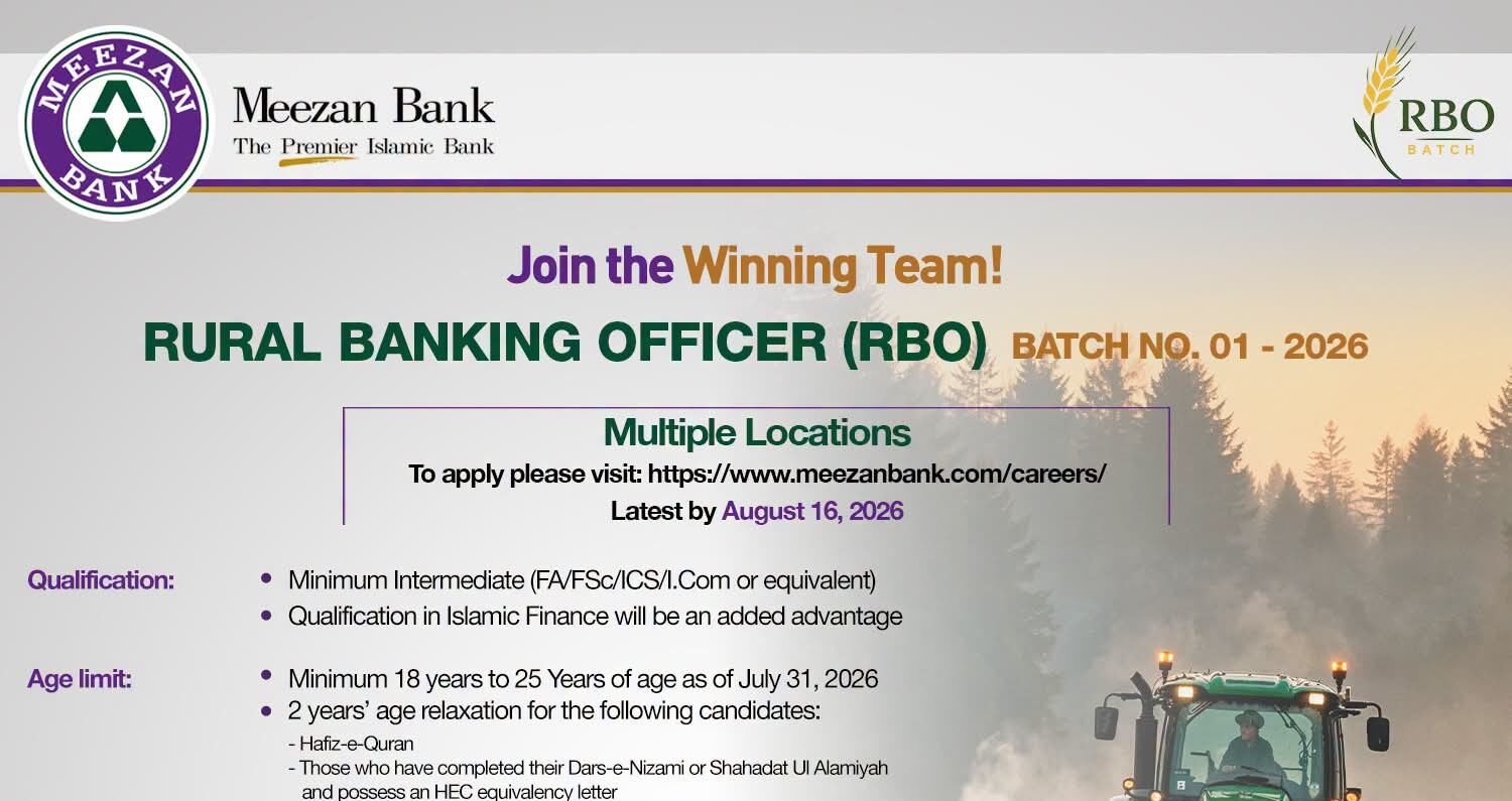 Latest Meezan Bank Jobs Advertisement 2026 Apply Meezan Bank Careers