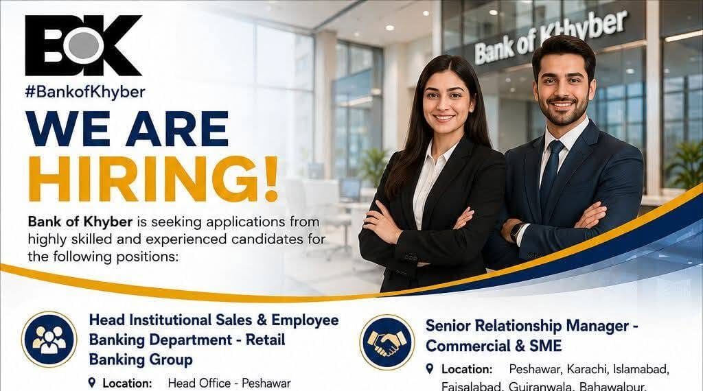 Latest Bank of Khyber Jobs Advertisement 2026 Apply BOK Careers Online