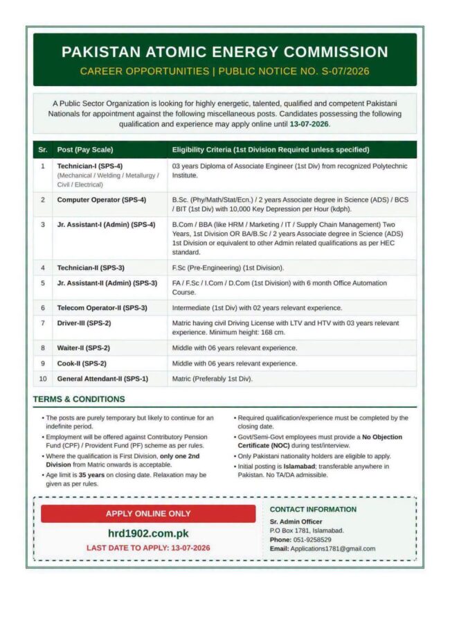 latest pakistan atomic energy commission jobs,pakistan atomic energy commission jobs 2026,latest atomic energy commission pakistan jobs 2026,latest hrd1902.com.pk jobs 2026,