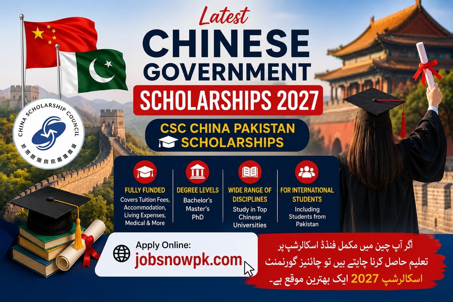 Latest Chinese Government Scholarships 2027 Apply Online CSC Portal
