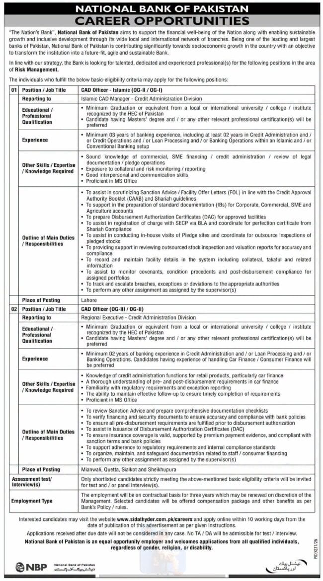 latest national bank of pakistan jobs,latest nbp jobs 2026,national bank of pakistan jobs 2026,apply national bank jobs 2026,national bank of pakistan jobs 2026 advertisement