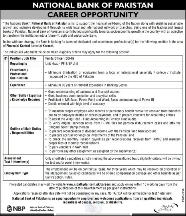 latest national bank of pakistan jobs,latest nbp jobs 2026,national bank of pakistan jobs 2026,apply national bank jobs 2026,national bank of pakistan jobs 2026 advertisement