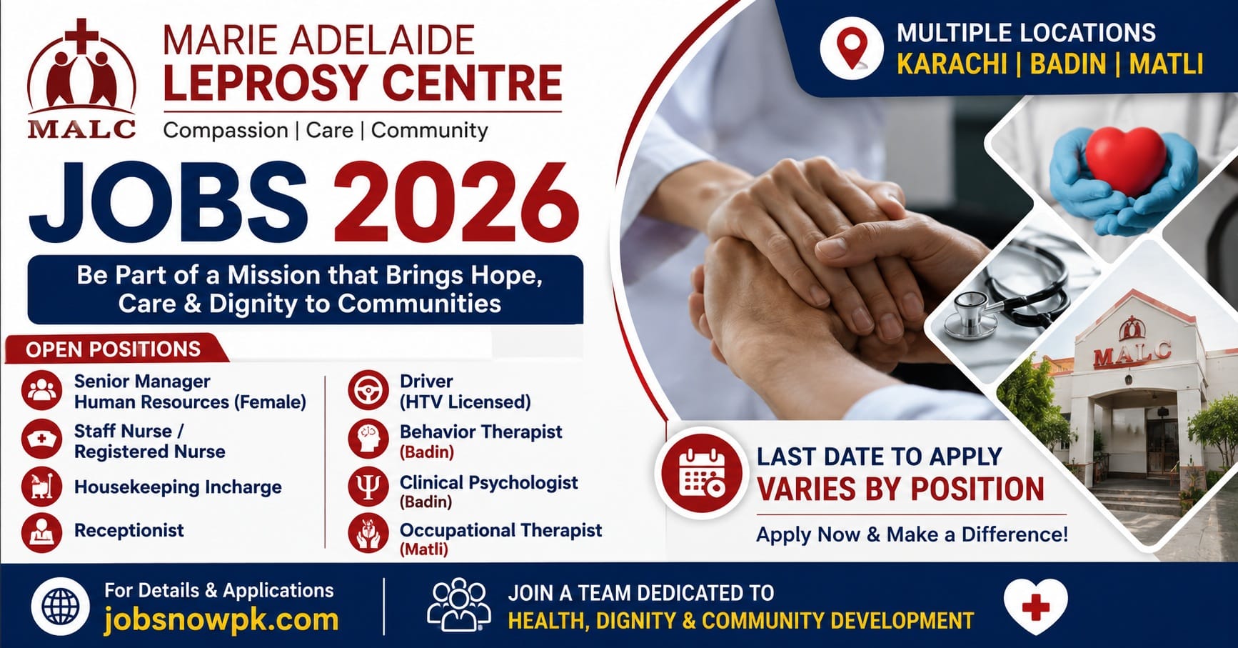 Marie Adelaide Leprosy Centre Jobs 2026 Apply MALC Careers Online