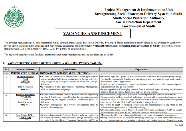 sindh social protection authority jobs,latest sindh social protection authority jobs 2026,latest sindh social protection jobs 2026,sindh social protection nts jobs,latest nts jobs 2026,