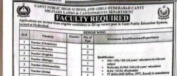 hyderabad cantt high school jobs,cantt public high school hyderabad jobs 2026,latest hyderabad cantt military lands and cantonments jobs 2026,latest jobs in hyderabad 2026,cantt military land and cantonment department jobs 2026,