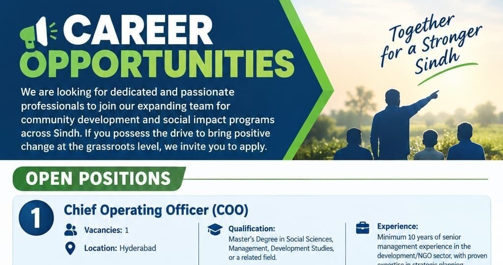 Latest Green Bricks Foundation Jobs 2026 – NGO Jobs in Sindh Online