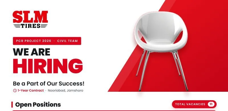 Latest SLM Tyres Jobs 2026 – PCR Project Civil Team Hiring at Nooriabad